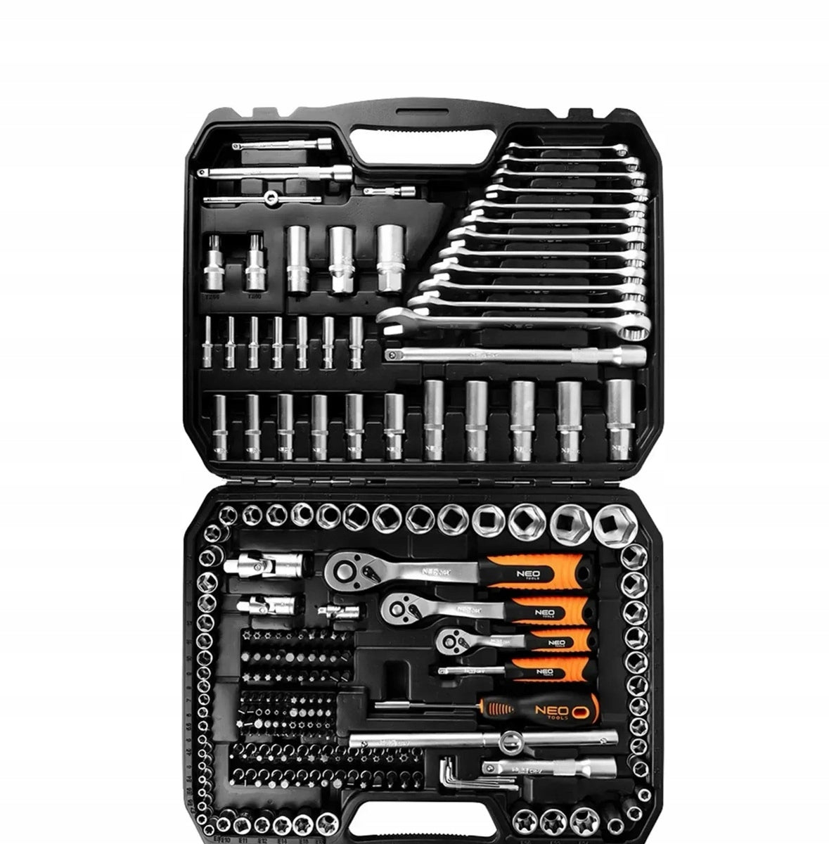 NEO SOCKET WRENCHES SET OF 216 ELEMENTS 10-216 1/2-1/4