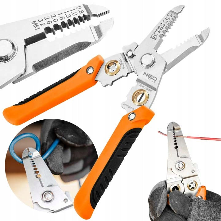 NEO TOOLS PLIERS PULLER FOR INSULATION CRIMPING CONNECTORS 6IN1