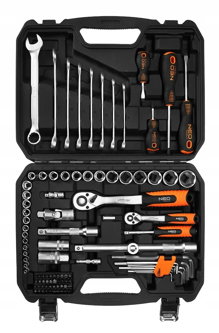 NEO TOOLS Socket Wrench Set 100 el. 1/2" 1/4" Wrenches