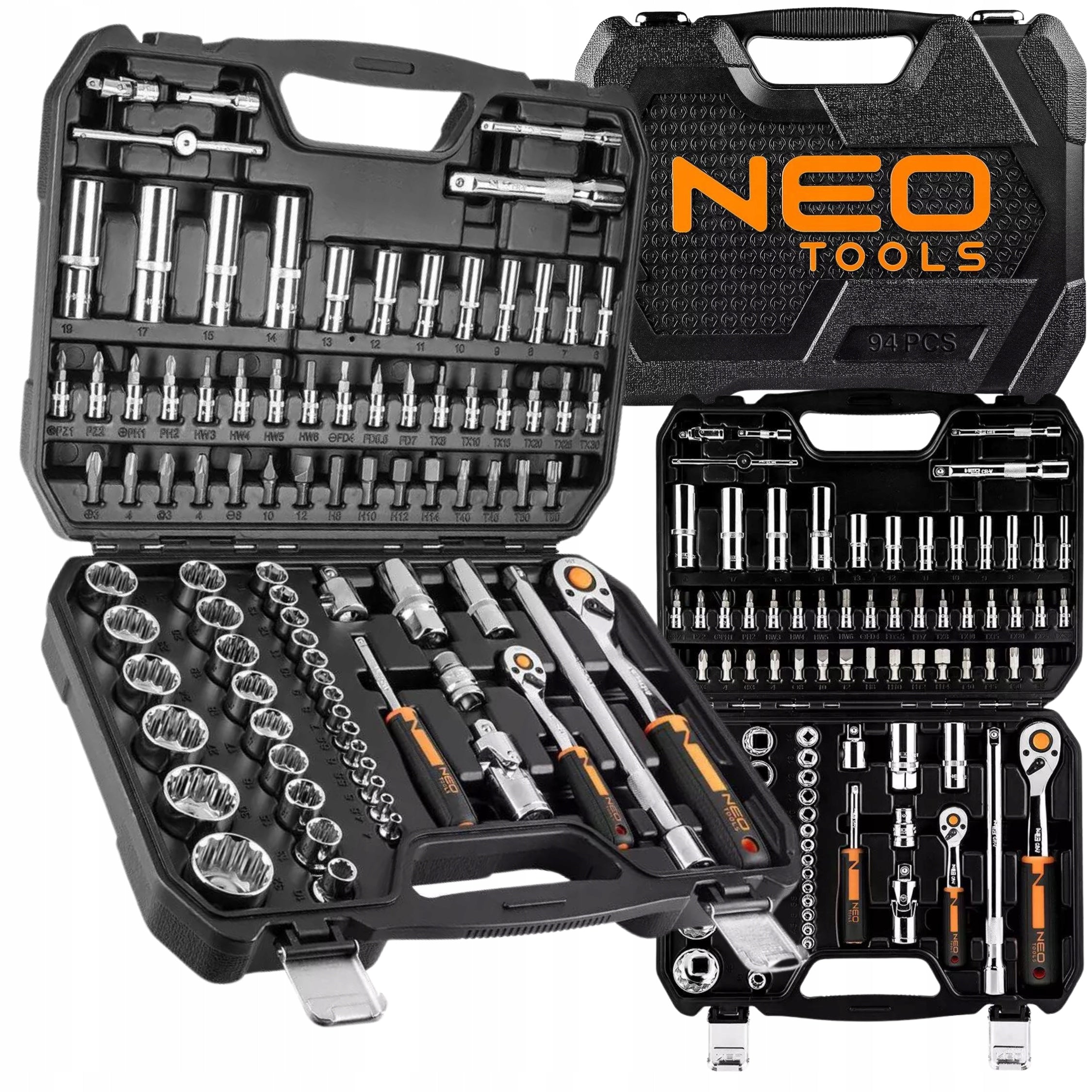 NEO TOOLS Socket Wrenches 1/4", 1/2", 86 el. Brand NEO TOOLS