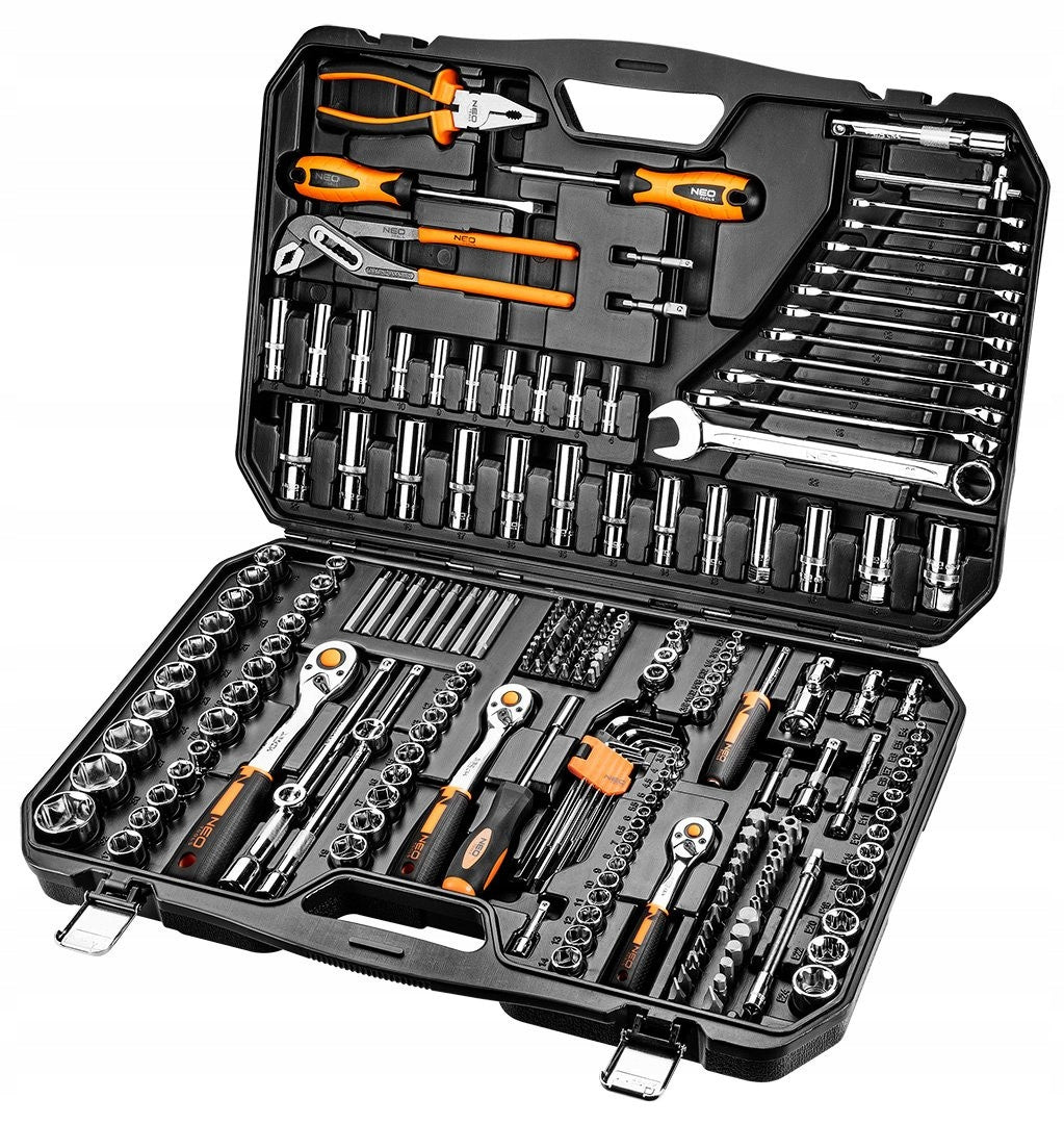NEO TOOLS Socket wrenches 1/2", 3/8", 1/4", set of 233 pcs. 10-078 SET Number of items in the set 233