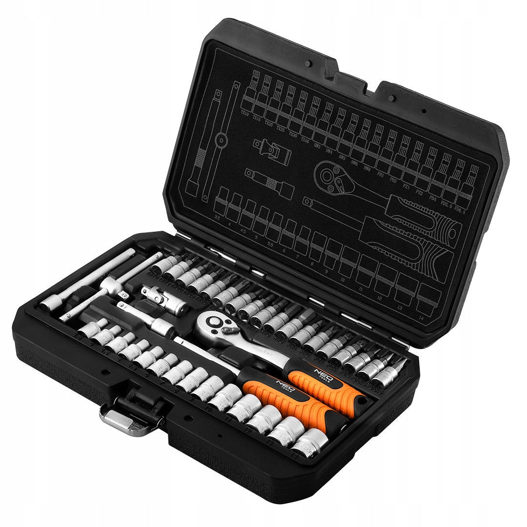 NEO socket wrench set 38 el. ratchet 1/4" 10-232 Brand NEO TOOLS