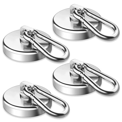 NEODYMIUM MAGNETIC HOOKS 36MM TO 40KG SET OF 4 PIECES metal steel Brand no brand