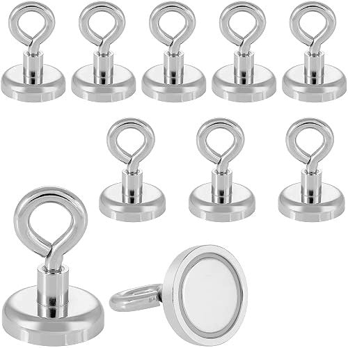 NEODYMIUM MAGNETIC HOOKS FOR METAL 20 PCS CAMPING KITCHEN BATHROOM Brand no brand