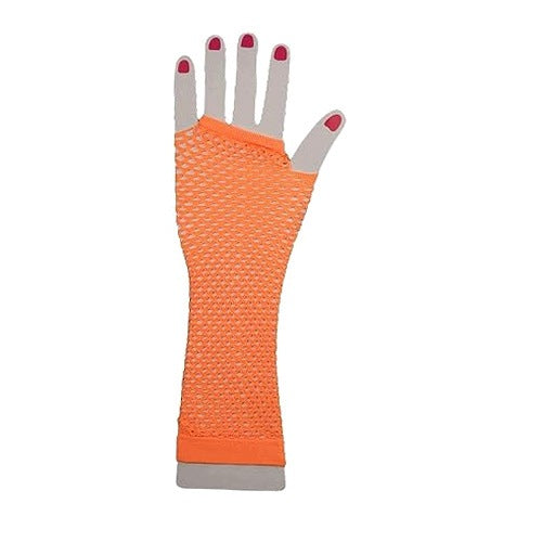 NEON GLOVES RETRO 80S SHORT LONG FOR GIRL PARTY GIFT