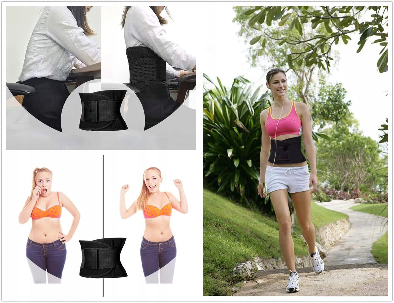 NEOPRENE BELT FOR EXERCISE SLIMMING CORSET HOT Size S