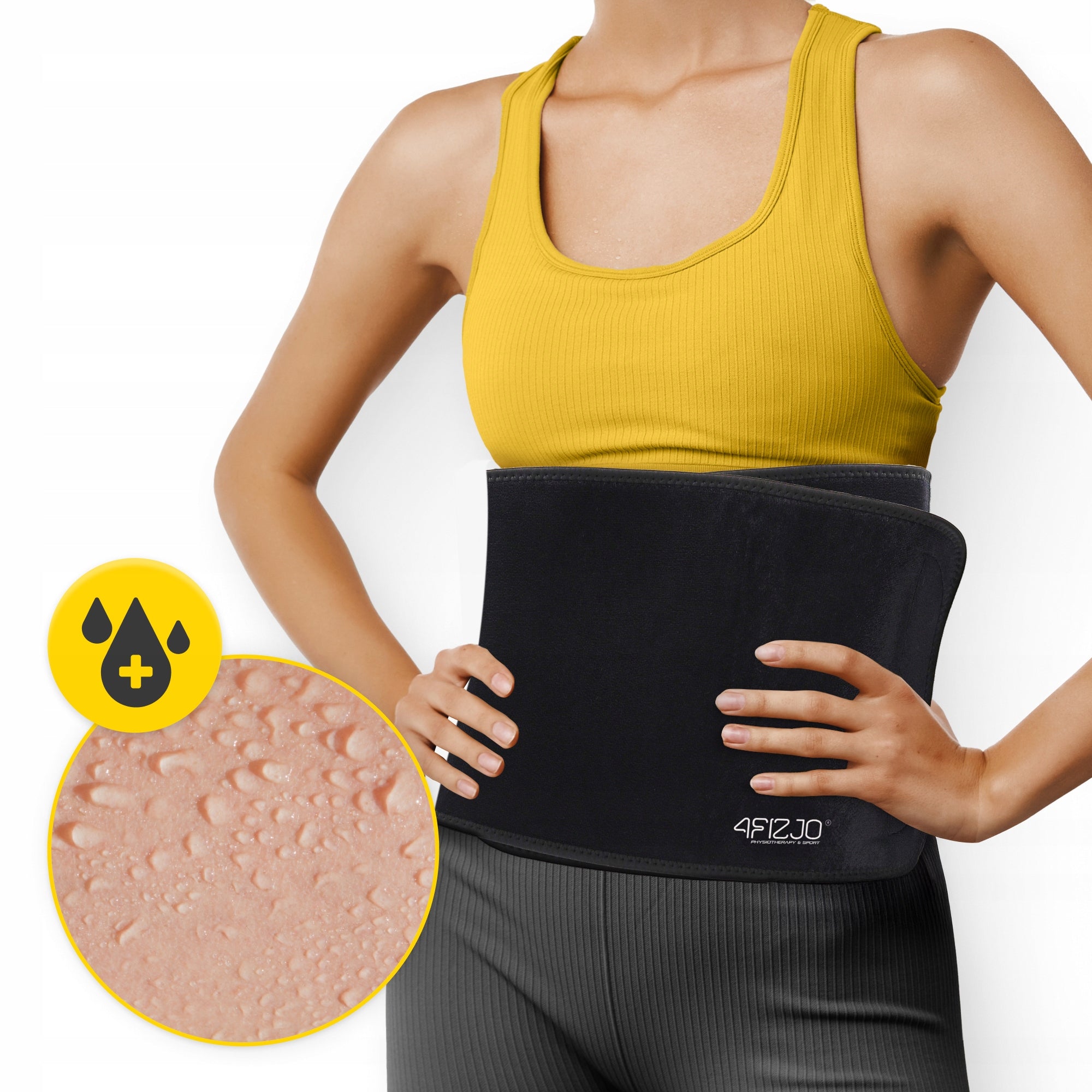 NEOPRENE BELT SLIMMING BELLY WAIST SPINE GYM Model Neoprenowy pas odchudzający