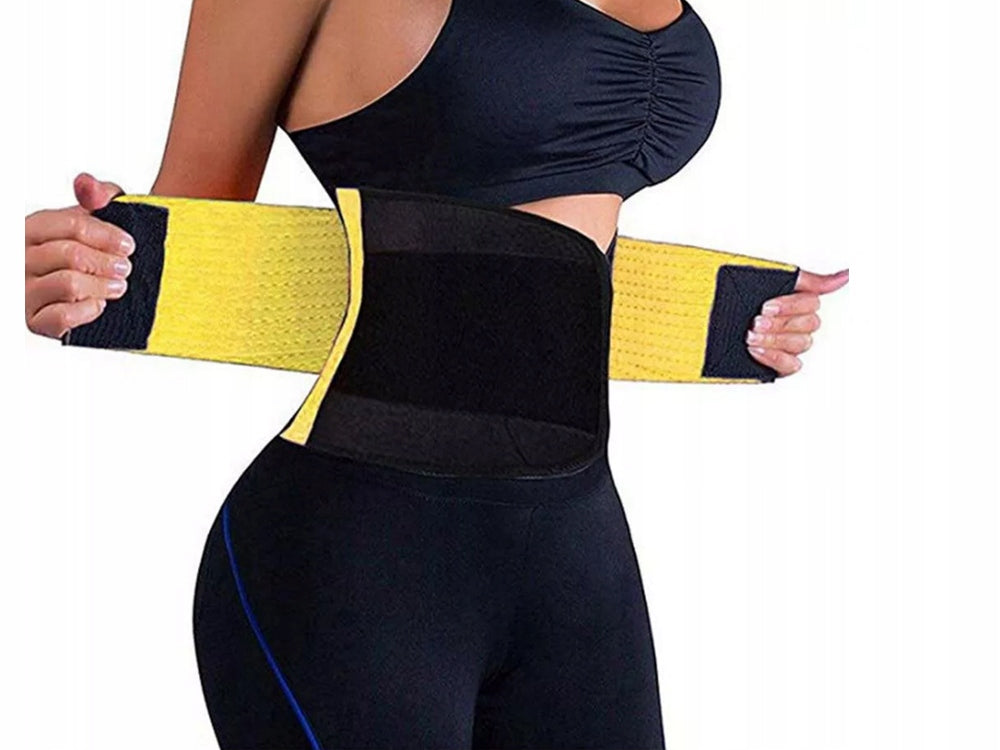 NEOPRENE BELT SLIMMING FITNESS SLIMMING HOT BELLY CORSET L Color yellow