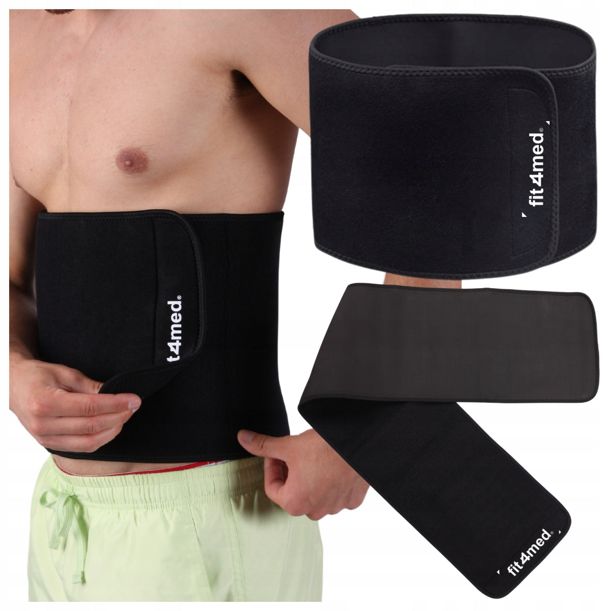 NEOPRENE BELT SLIMMING FITNESS WIDE STRONG VELCRO HOLDS WELL 130