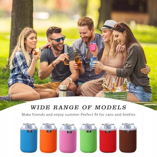 NEOPRENE COOLING SLEEVES FOR BEER CANS SET OF 6 FOR EVENTS Brand no brand
