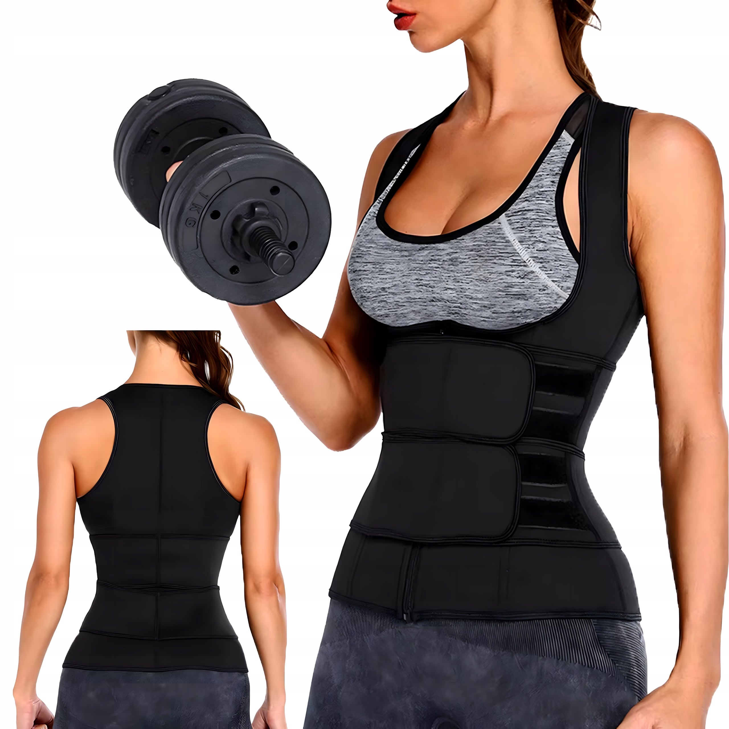 NEOPRENE FITNESS VEST WOMEN SLIMMING SPORTS TRAINING S