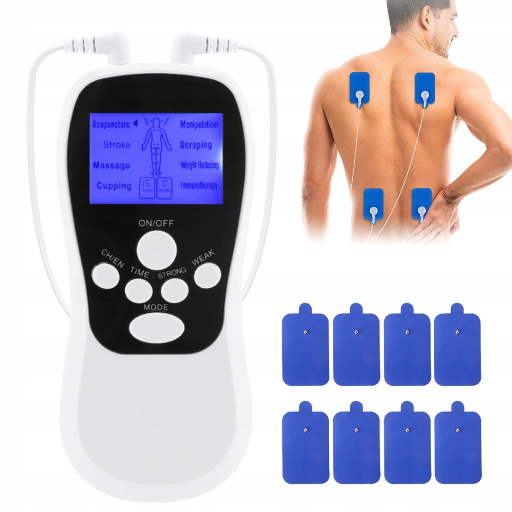 NERVE MUSCLE ELECTROSTIMULATOR TENS EMS SET STRONG 4W