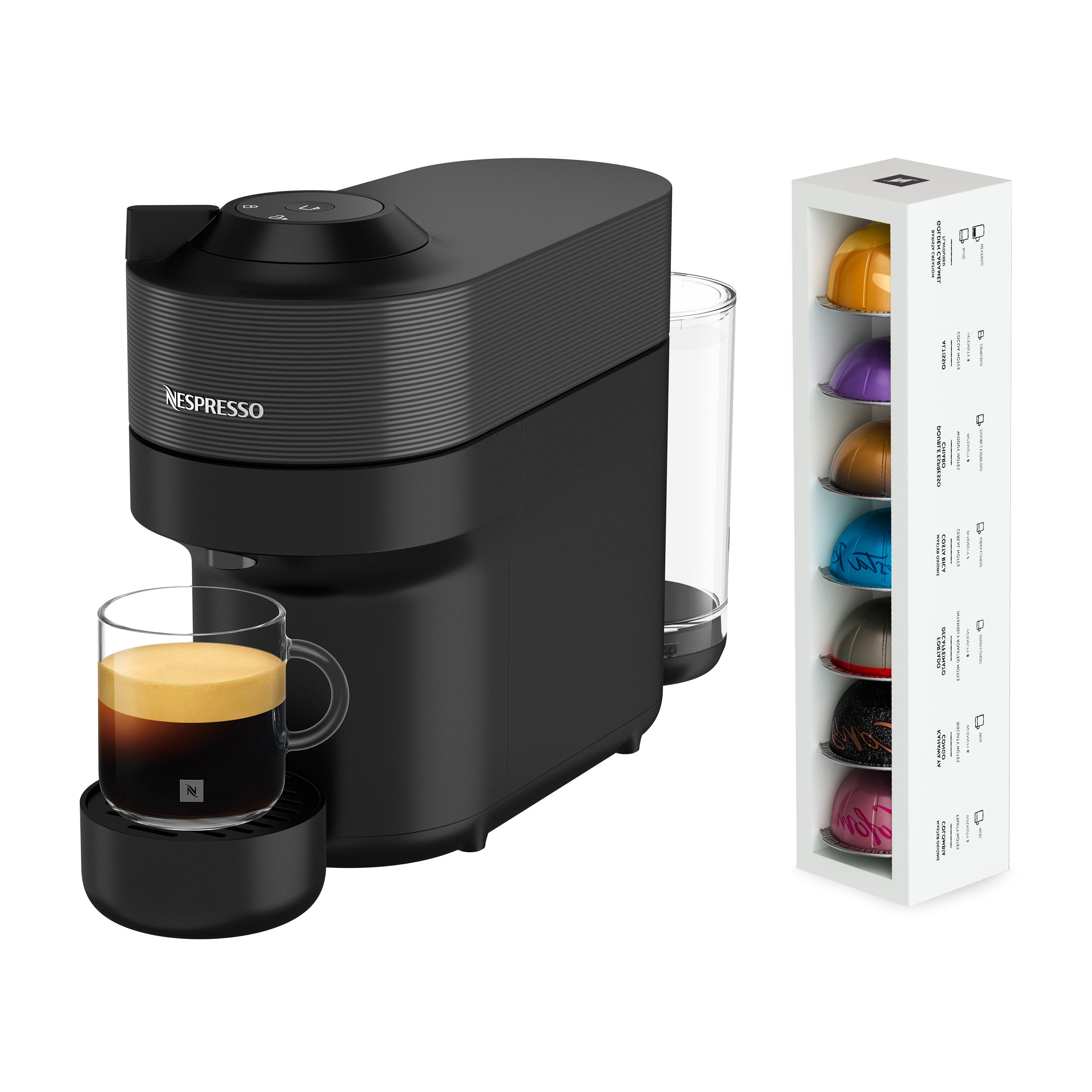 NESPRESSO COFFEE MAKER FOR CAPSULES VERTUO POP CAPSULE + 19 COFFEES