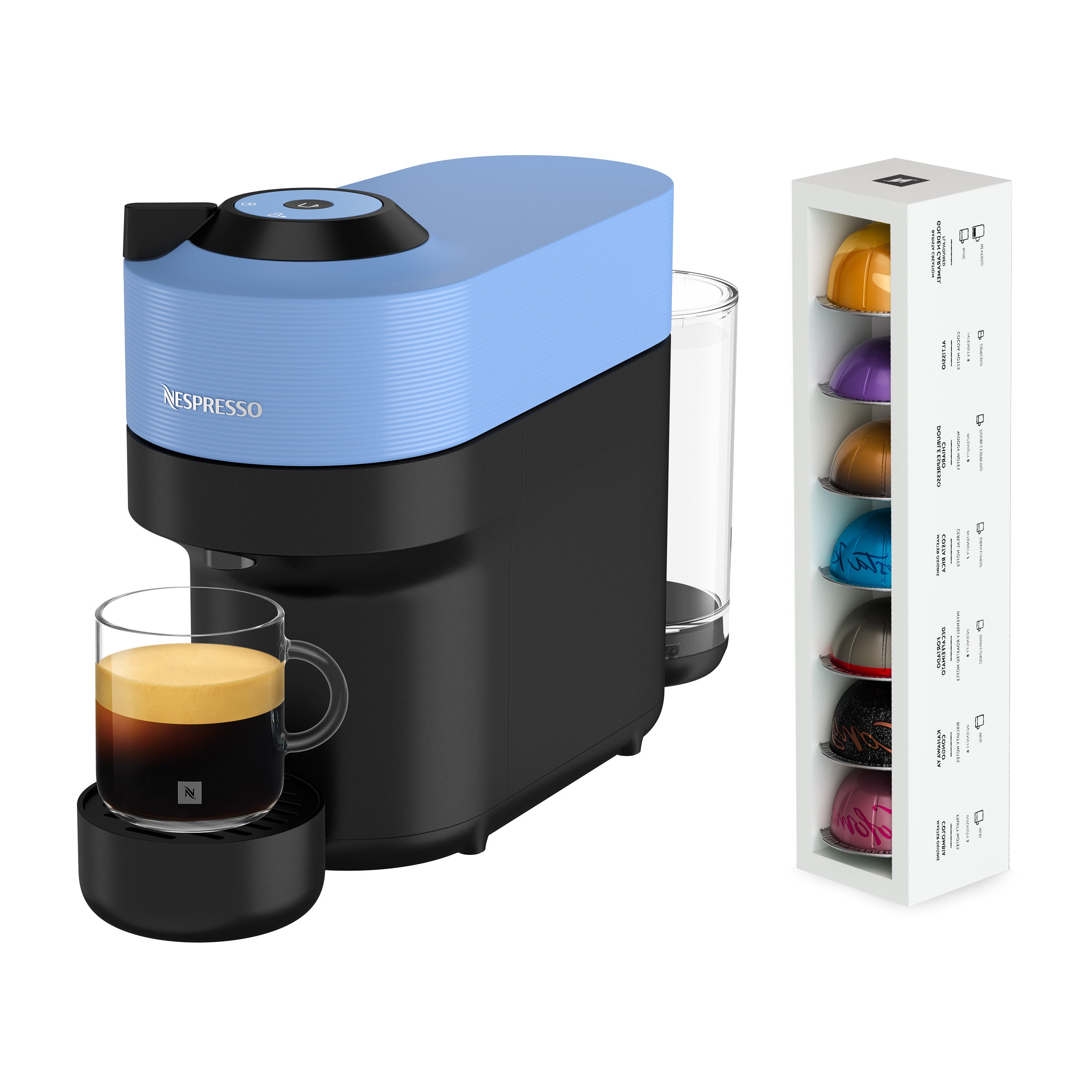 NESPRESSO COFFEE MAKER FOR CAPSULES VERTUO POP CAPSULE + 19 COFFEES