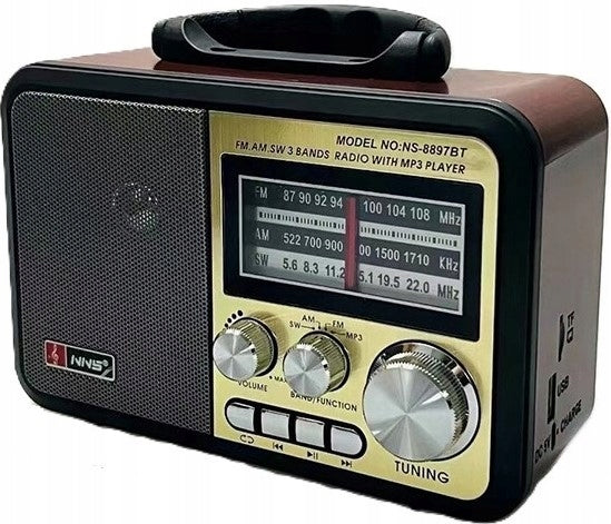 NETWORK-BATTERY RADIO KITCHEN PORTABLE RETRO BLUETOOTH AM FM SW Manufacturer code BP.4001