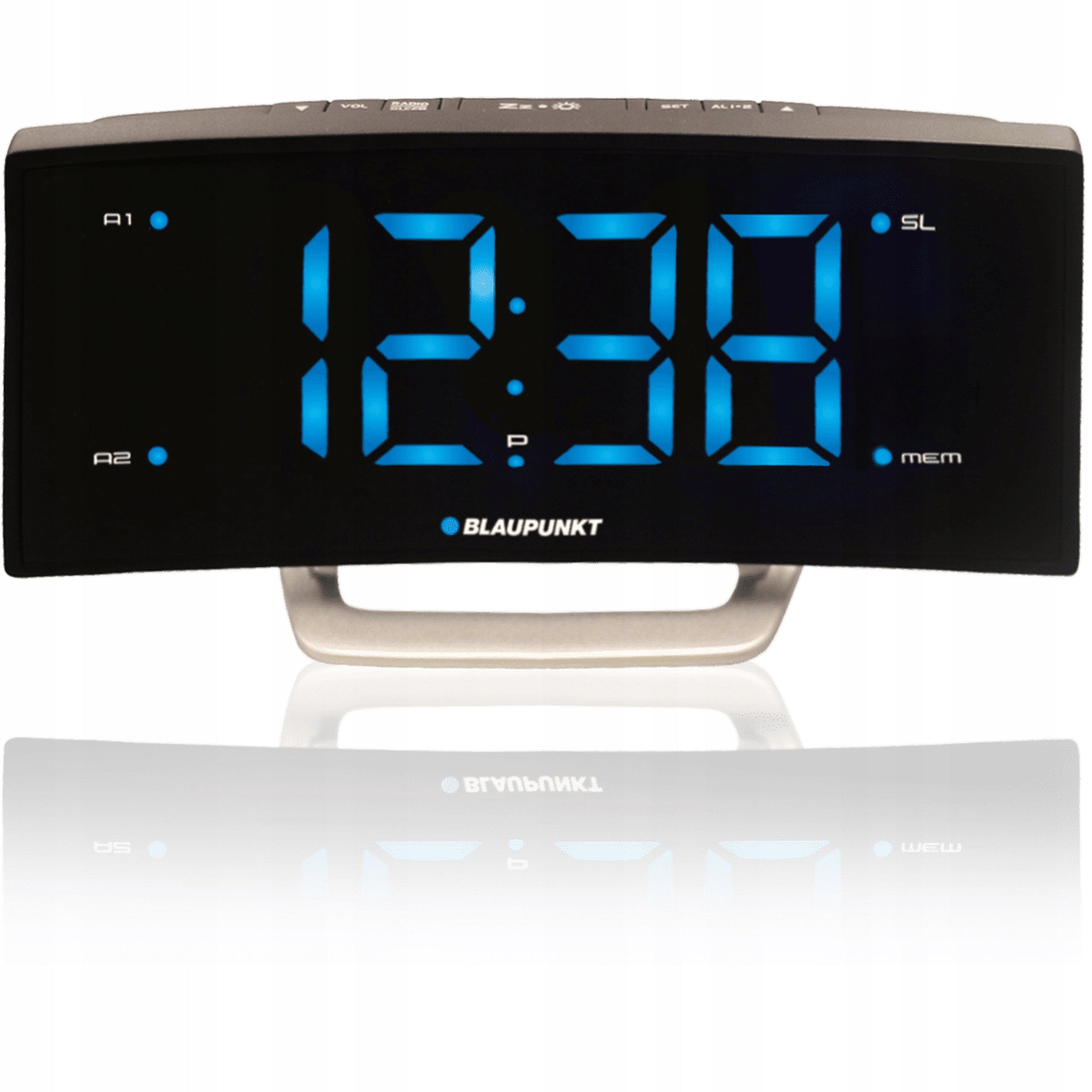 NETWORK RADIO ALARM CLOCK FM CLOCK BLAUPUNKT CR7BK LCD