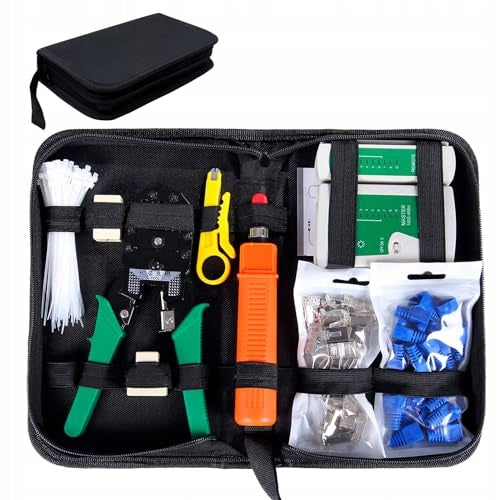 NETWORK TOOL KITS COMPUTER MAINTENANCE CABLE TESTER LAN 9 IN 1 Brand no brand