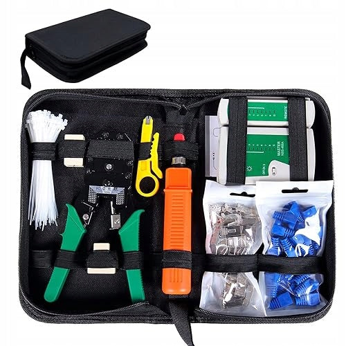 NETWORK TOOL KITS COMPUTER MAINTENANCE CABLE TESTER LAN 9 IN 1