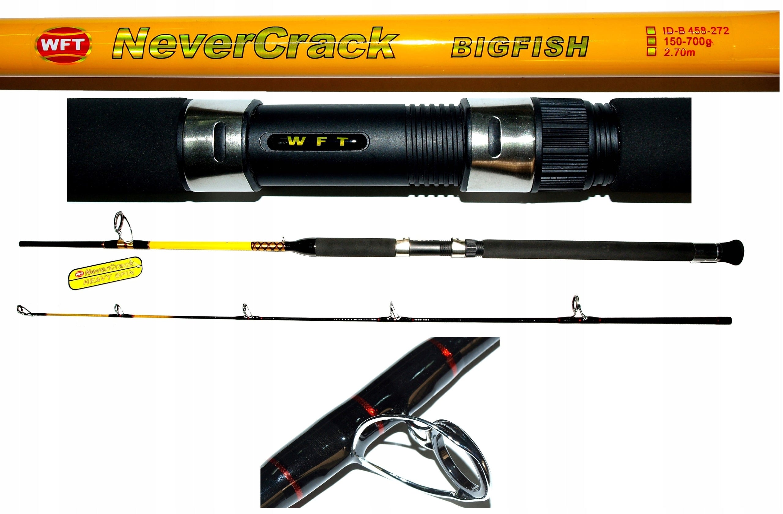 NEVER CRACK WFT 150-700g catfish rod, cod, 3,0m