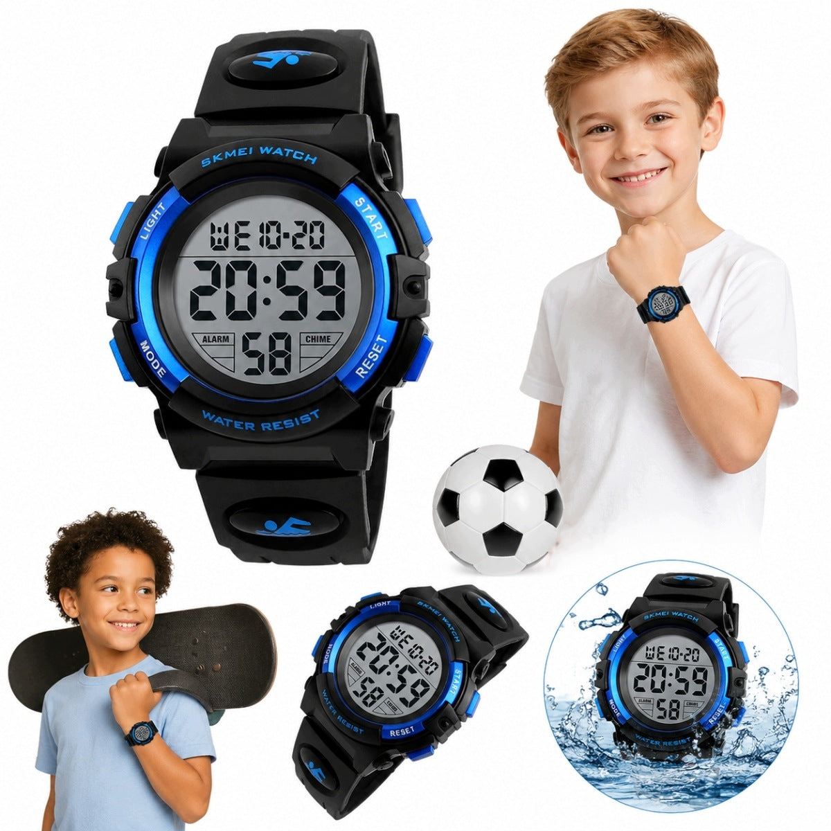 NEW 2026 CHILDREN'S WATCH ELECTRONIC MANY FUNCTIONS LED