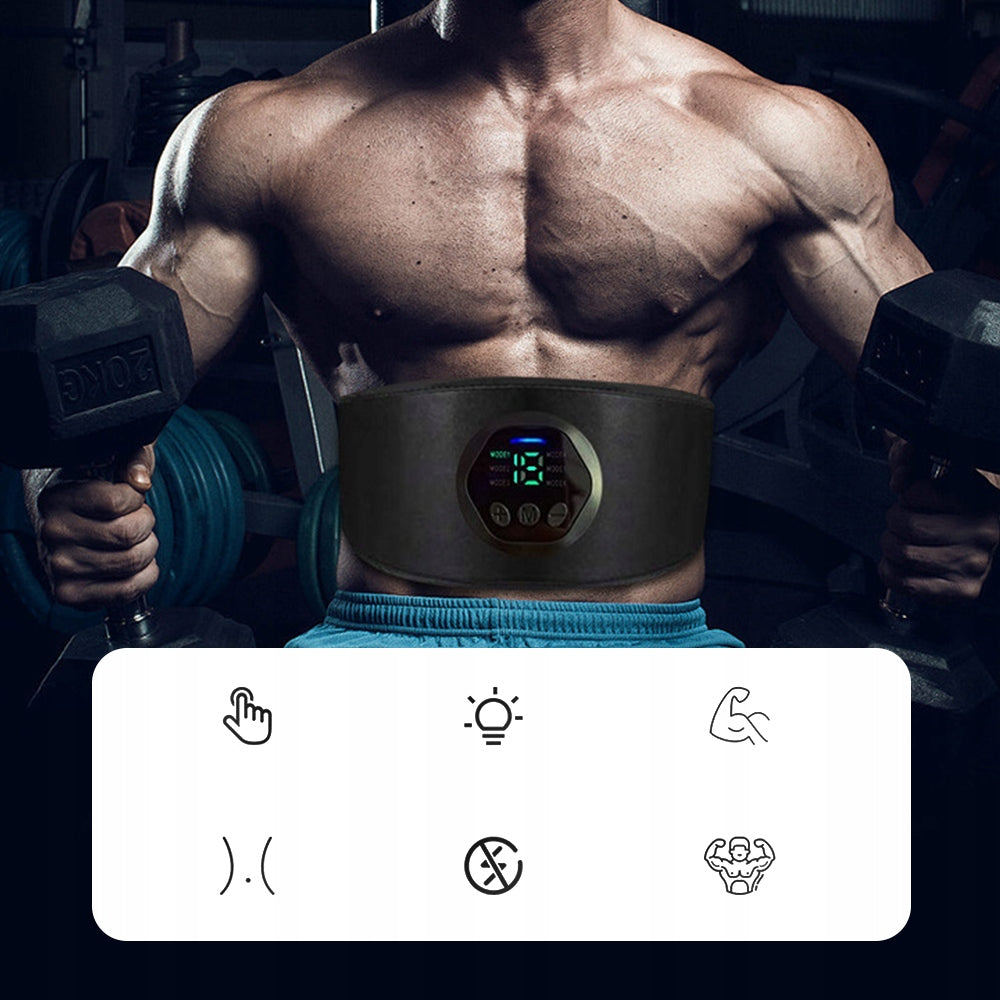 NEW ABDOMINAL MUSCLE ELECTROSTIMULATOR EMS ABS SLIMMING BELT IMPROVED Brand no brand
