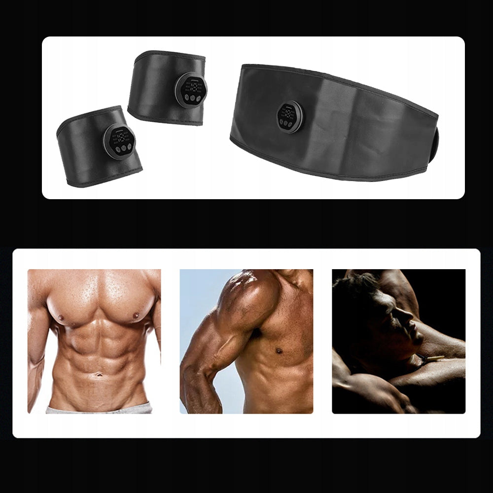 NEW ABDOMINAL MUSCLE ELECTROSTIMULATOR EMS ABS SLIMMING BELT IMPROVED Size universal