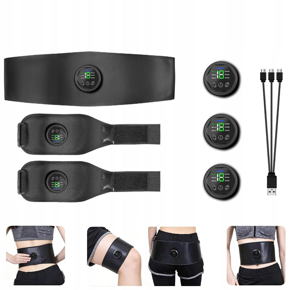 NEW ABDOMINAL MUSCLE ELECTROSTIMULATOR EMS ABS SLIMMING BELT IMPROVED