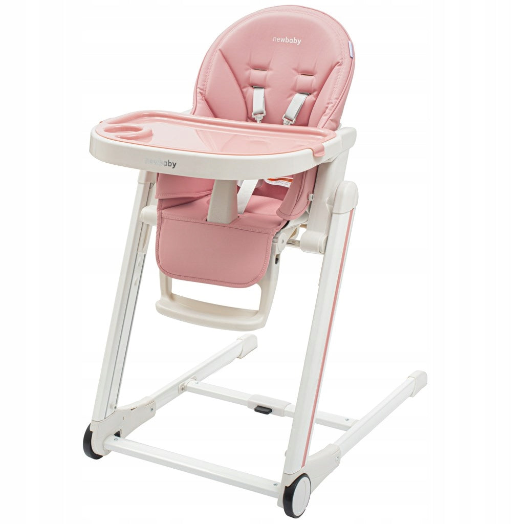 NEW BABY Highchair Muka dusty pink eco leather