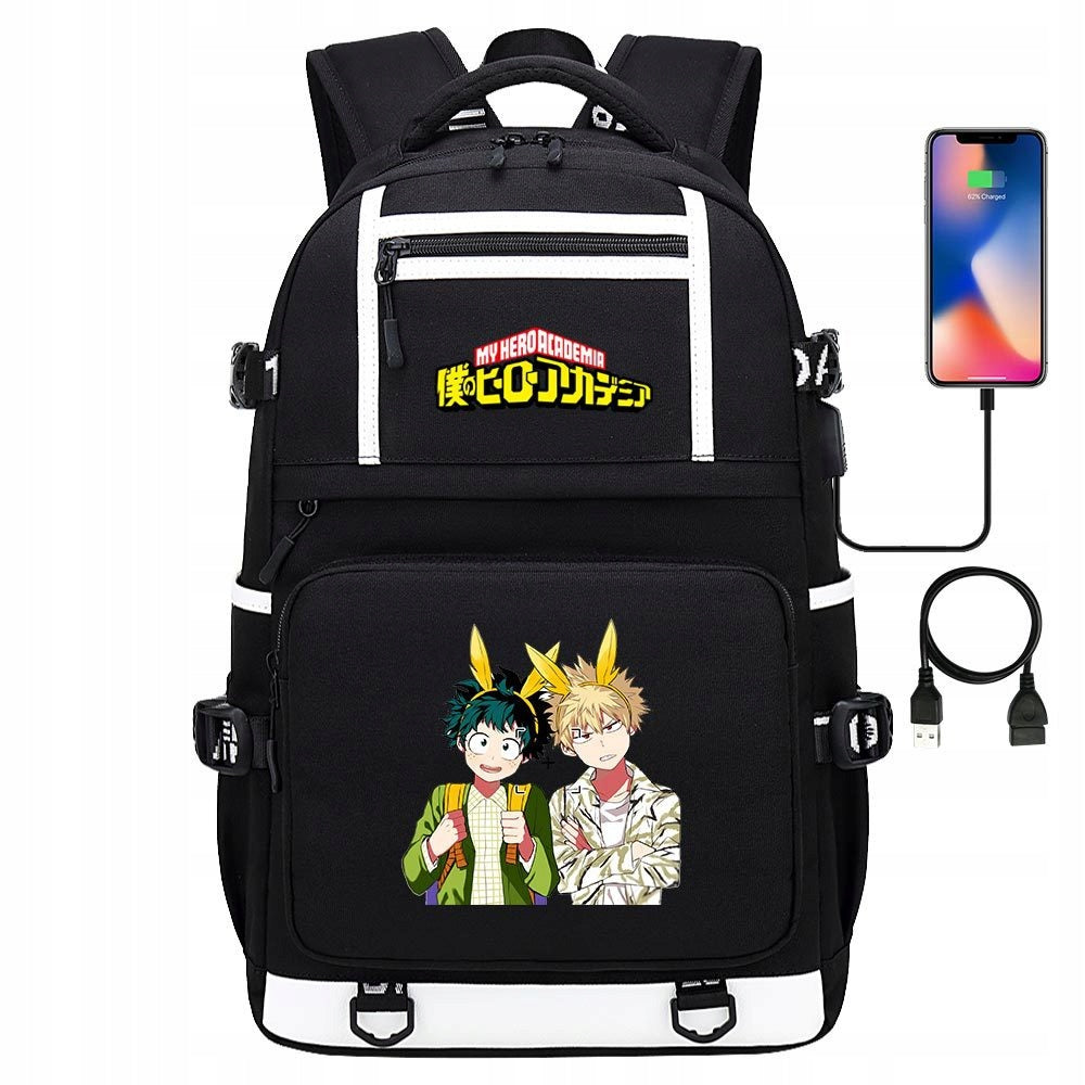 NEW BACKPACK A4 My Hero Academia WATERPROOF USB PATTERNS Manufacturer code RTHGFGH