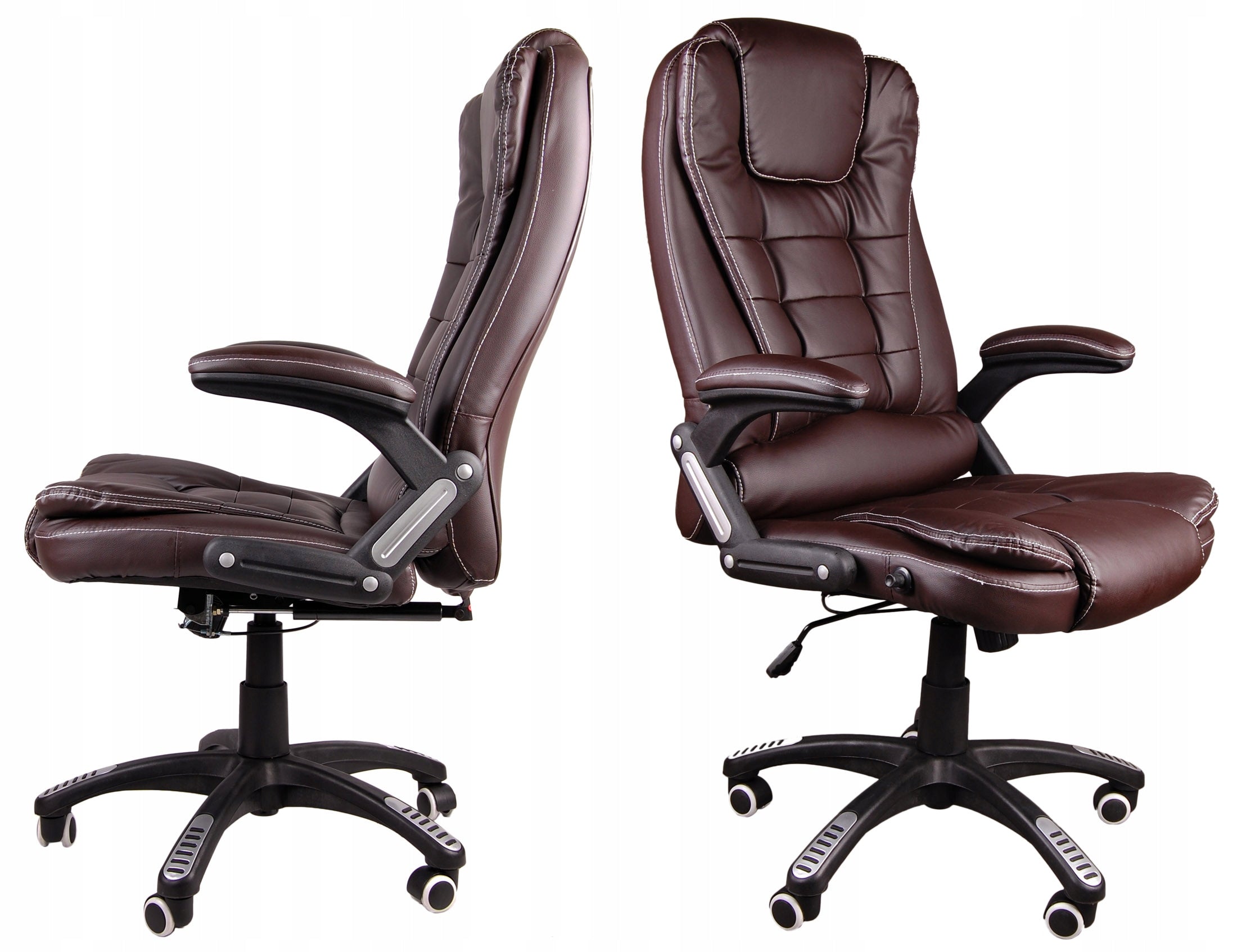 NEW BROWN OFFICE CHAIR WITH MASSAGE BSB003M Packaging status original