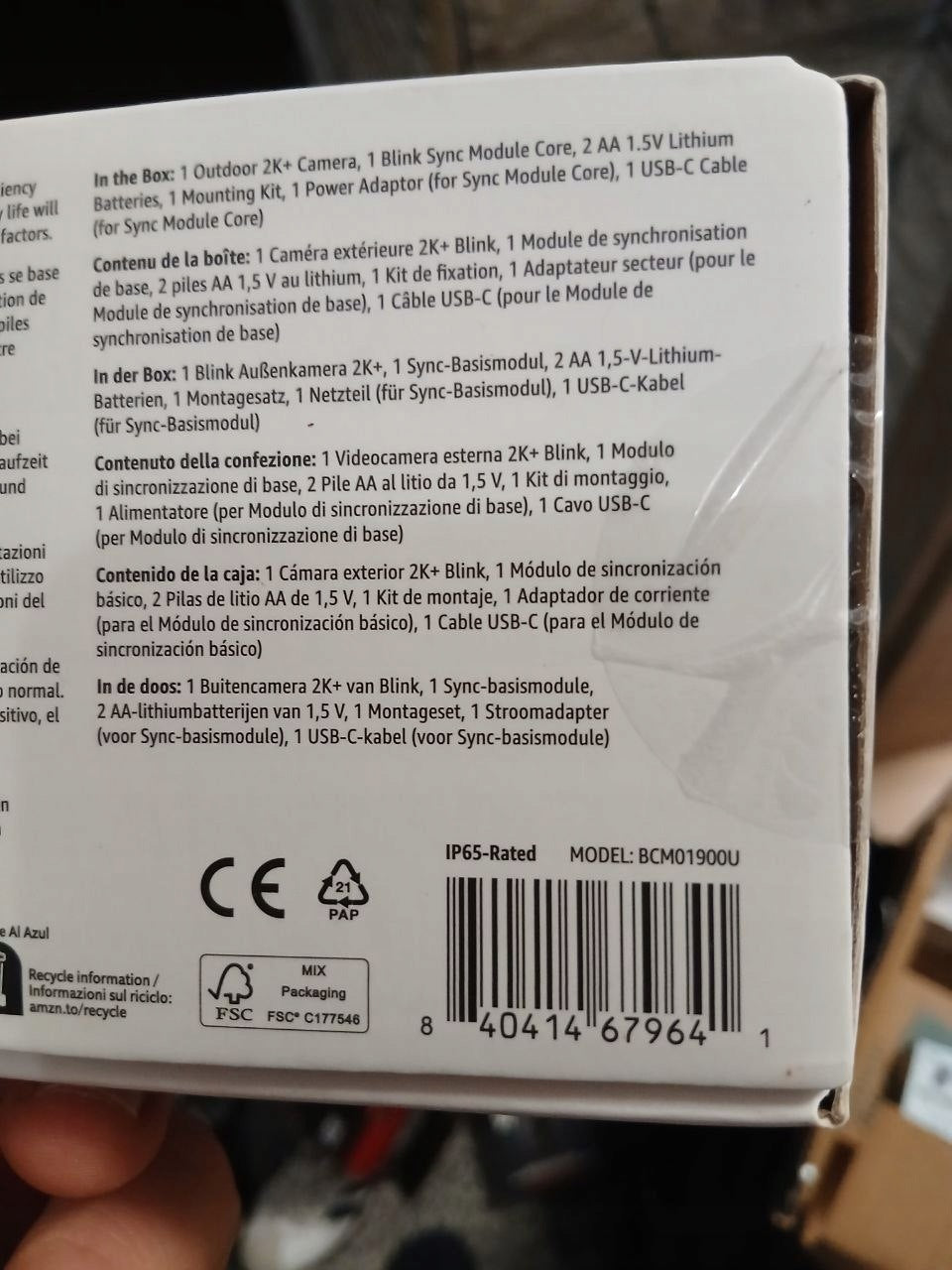 NEW Blink Outdoor 4 IP Camera + Sync Module + Battery Packaging status original