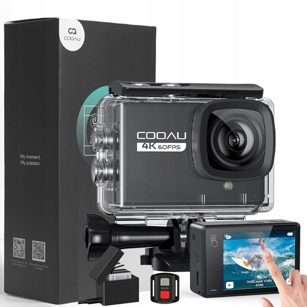 NEW CYCLING SPORTS CAMERA COOAU CU-SPC05 4K 60FPS WIFI USB UHD WITH EIS