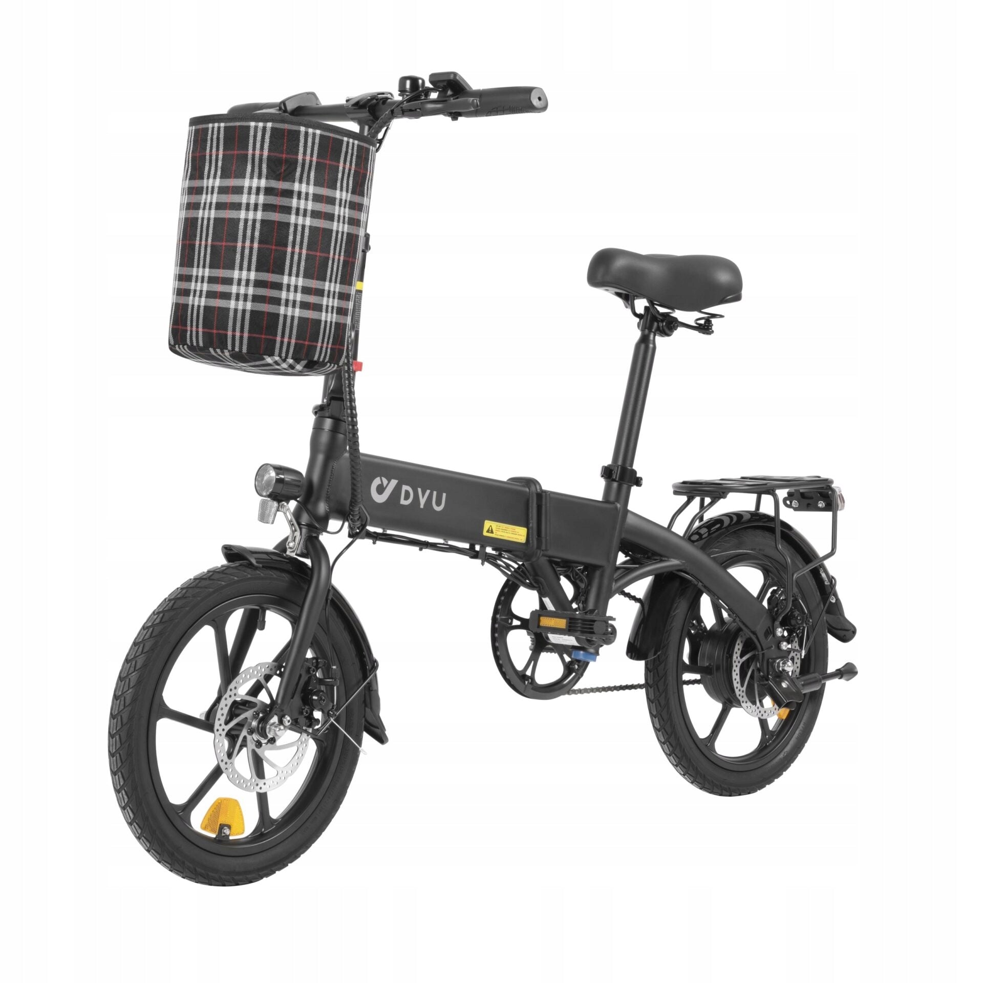 NEW DYU A1F PRO Electric Folding Bicycle 16 Inch 250W Black Foldability partially assembled, calibrated