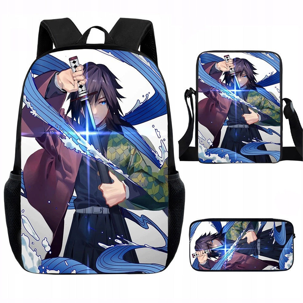 NEW Demon Slayer SCHOOL SET BACKPACK A4 PENCIL CASE BAG