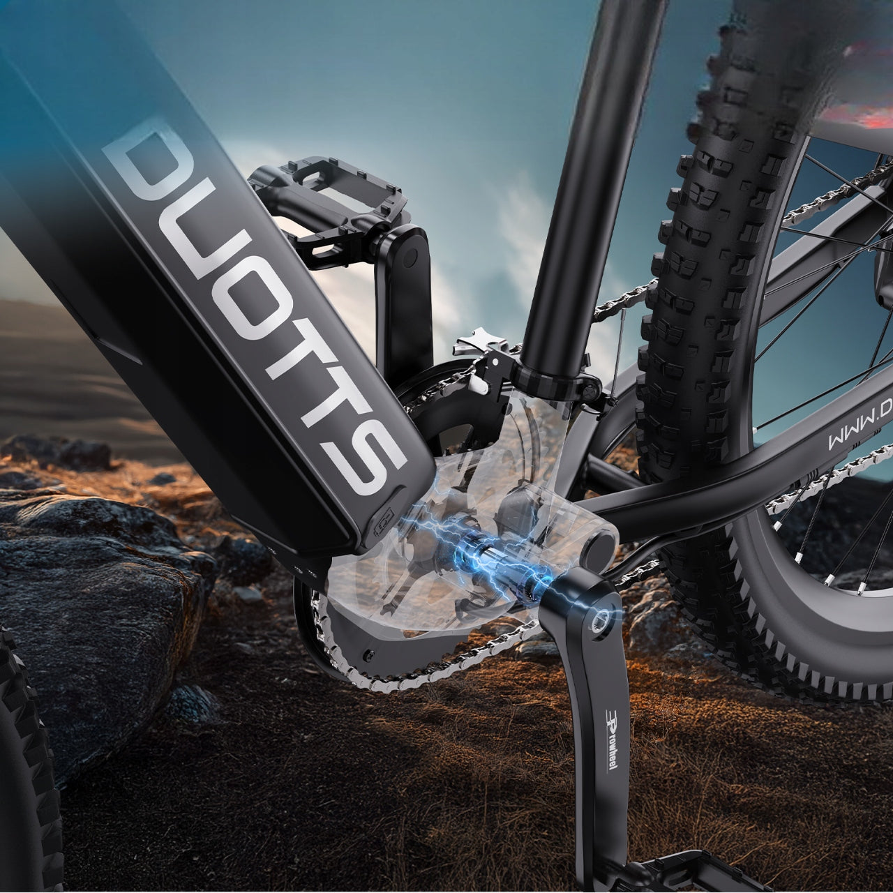 NEW Electric Vehicle Duotts E29 BAFANG 720W 40KM/H Shimano 14 Speed 27.5" Manufacturer code Duotts E29 Black and red
