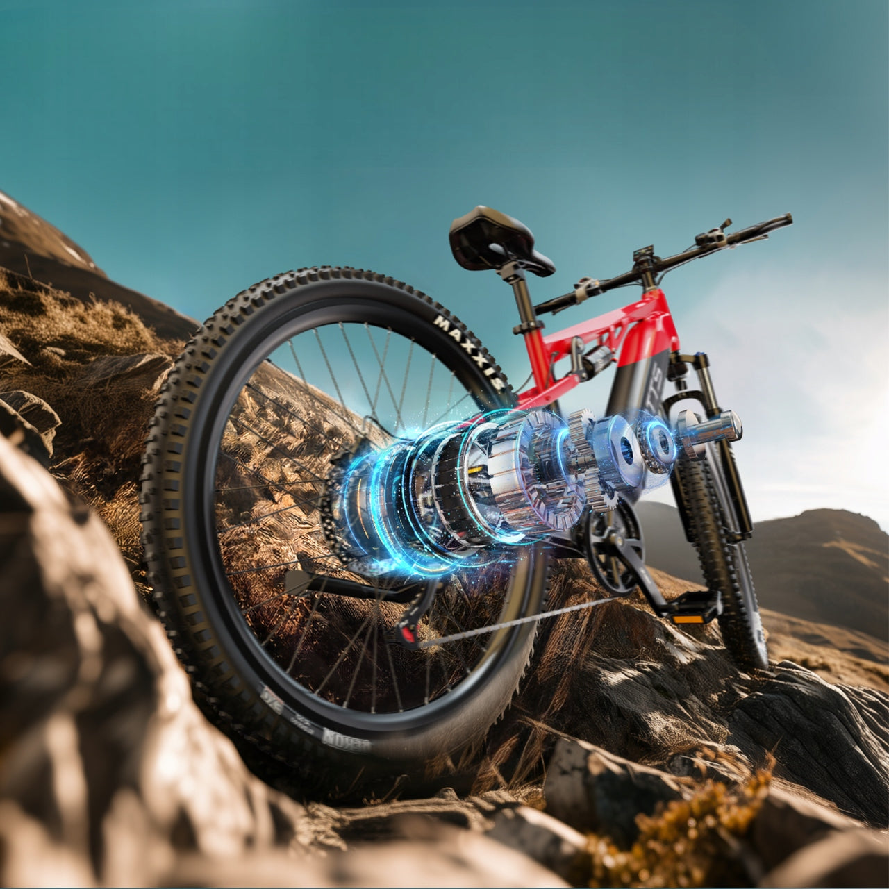 NEW Electric Vehicles Duotts E29 BAFANG 720W 40KM/H Shimano 14 27.5" Manufacturer code Duotts E29 red black ZYW