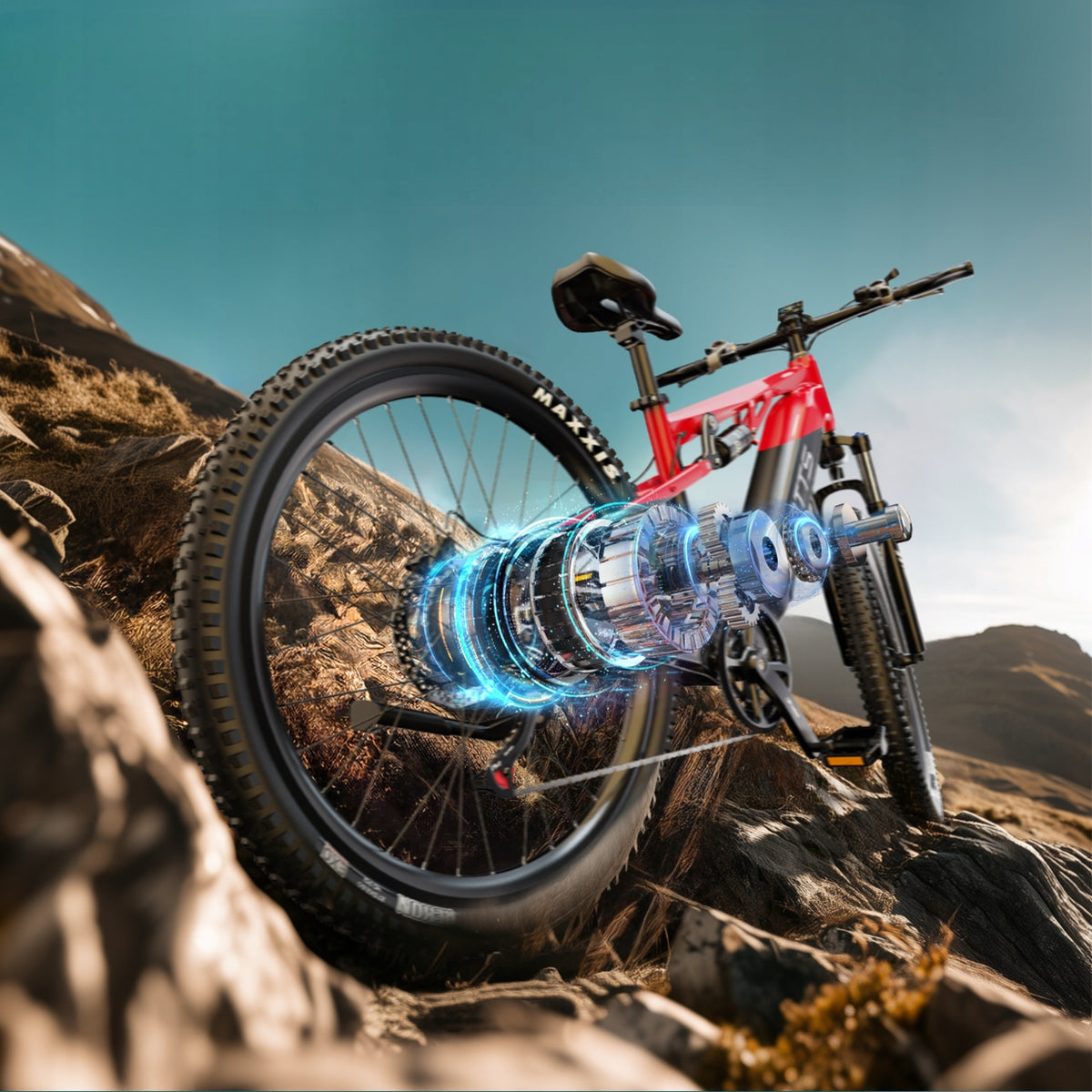 NEW Electric Vehicles Duotts E29 BAFANG 720W 40KM/H Shimano 14 27.5" Manufacturer code Duotts E29 red black ZYW