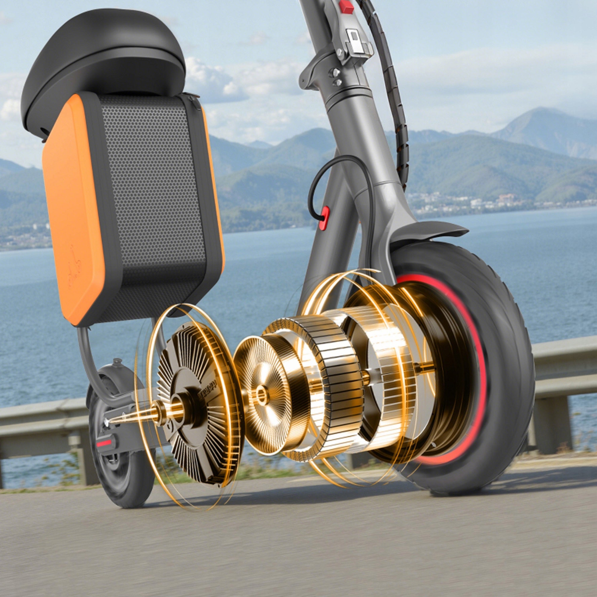 NEW Folding Electric Scooter M365 350W 36V 120KG 8.5" + 11L saddle bag Engine power 350 W