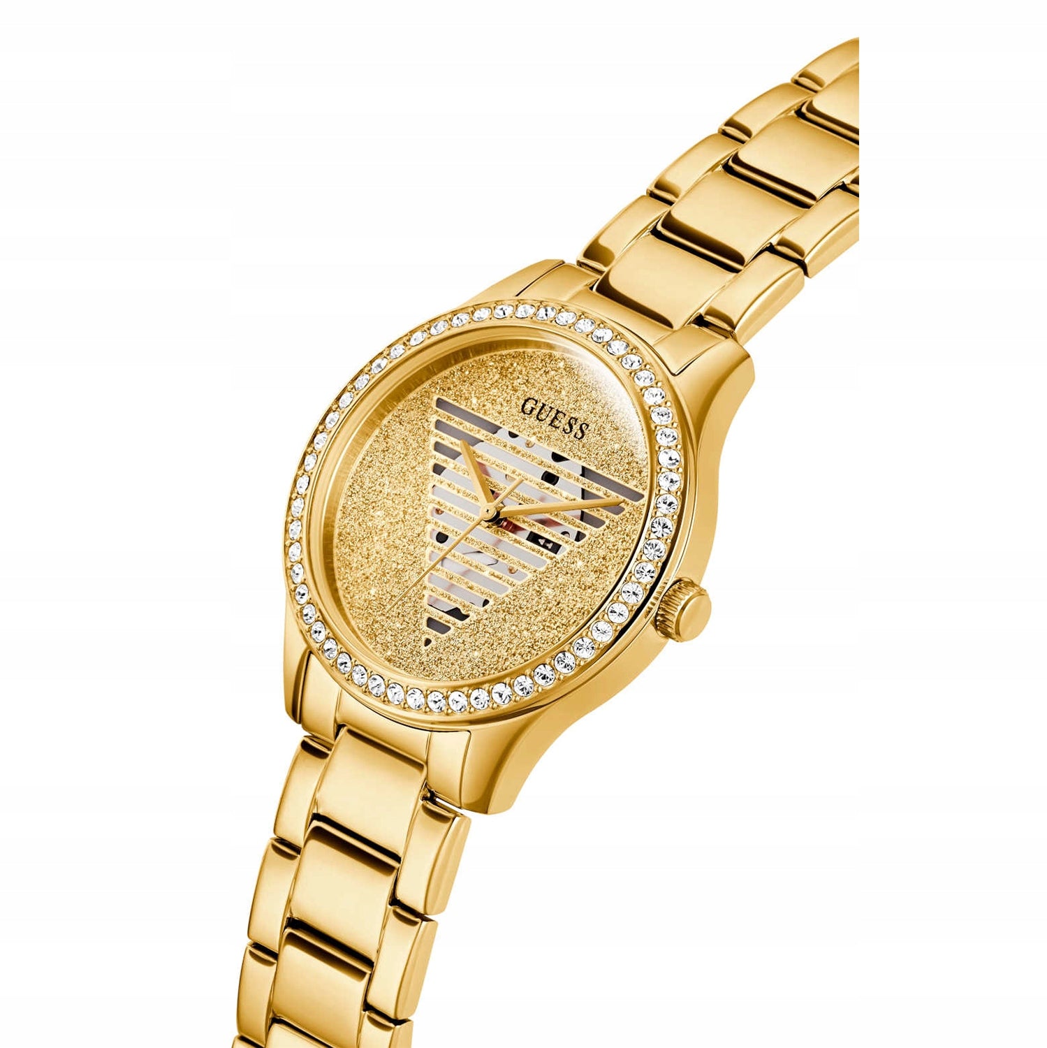 NEW GOLD WATCH GUESS GW0605L2 + ENGRAVING in 24h Packaging status original