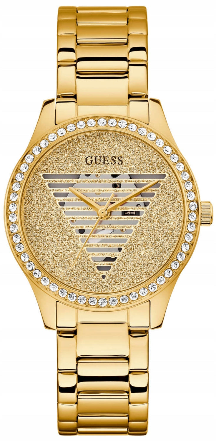 NEW GOLD WATCH GUESS GW0605L2 + ENGRAVING in 24h