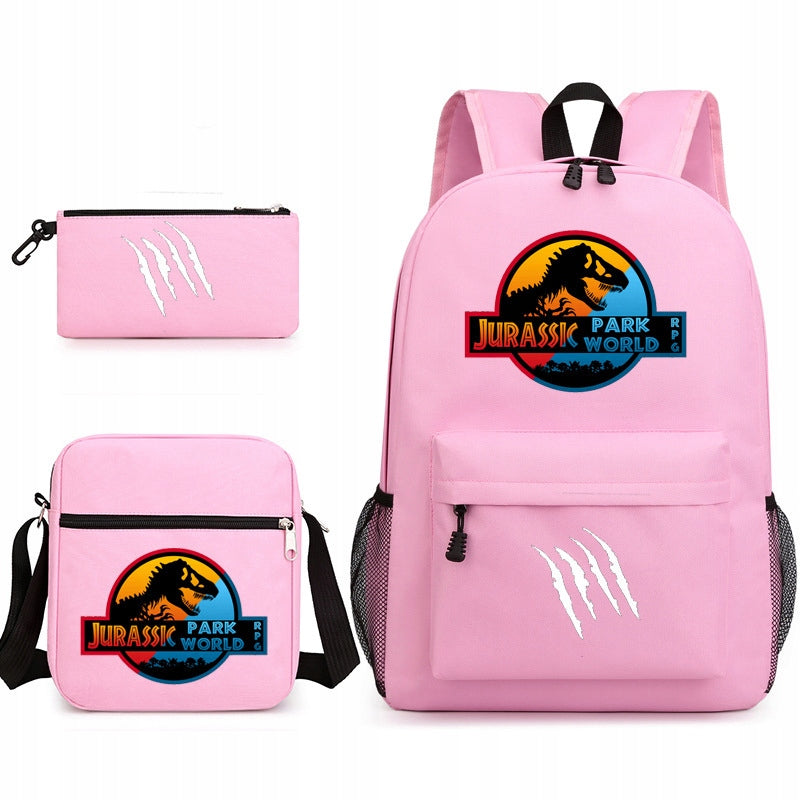 NEW JURASSIC PARK WORLD SCHOOL SET BACKPACK A4 BAG PENCIL CASE Manufacturer code SH456BY