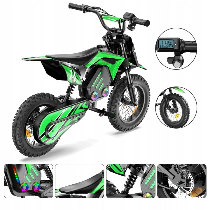 NEW Kids Electric Motorcycle iScooter A14 36V 500W 5.2Ah 27HP Manufacturer code Motocykl iScooter A14 36V 500W 5.2Ah 27KM