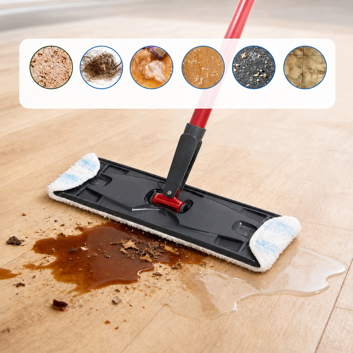 NEW MICROFIBER MOP CARTRIDGE FOR MOP Vileda H2PrO 6 pieces. Brand no brand