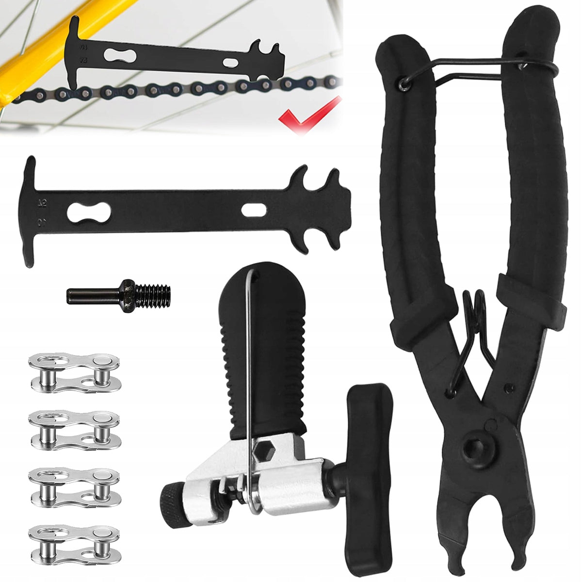 NEW PLIERS WRENCH FOR FASTENING CHAIN CLIPS 9PC