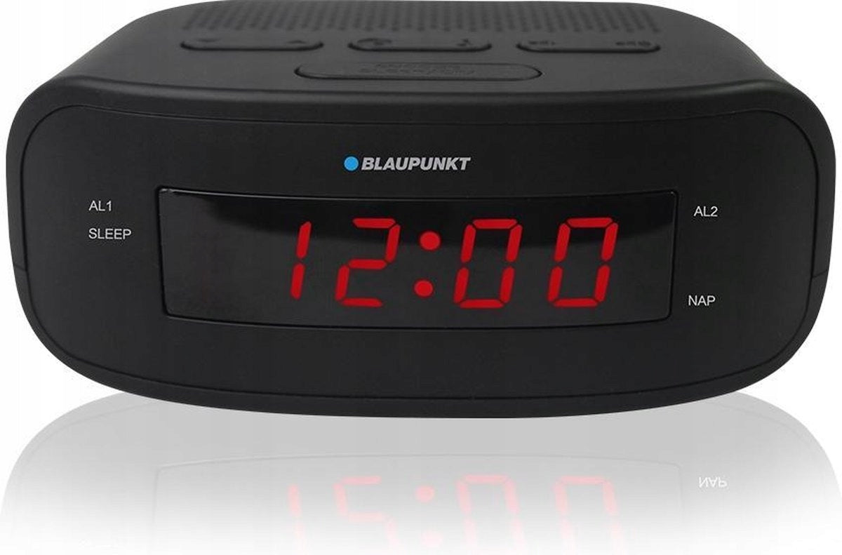 NEW RADIO CLOCK ALARM CLOCK RADIO ALARM CLOCK FM BLAUPUNKT CLR50 BLACK