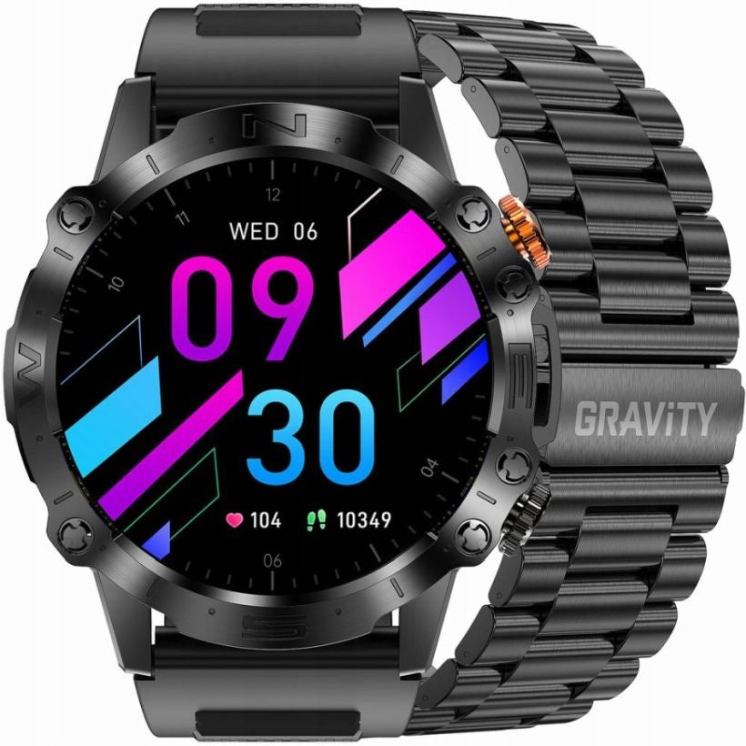 NEW SMARTWATCH GRAVITY GT20-1 46mm SPORTS WATCH WITH CALLS - SET