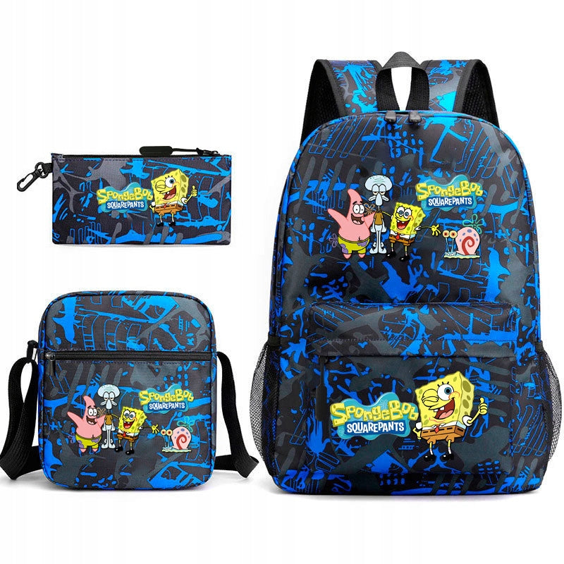NEW SpongeBob SquarePants SCHOOL SET BACKPACK BAG PENCIL CASE Brand no brand