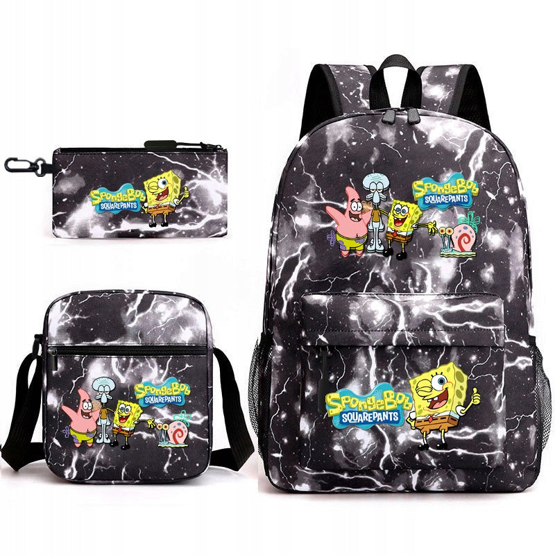 NEW SpongeBob SquarePants SCHOOL SET BACKPACK BAG PENCIL CASE Manufacturer code drty56ufthyrt