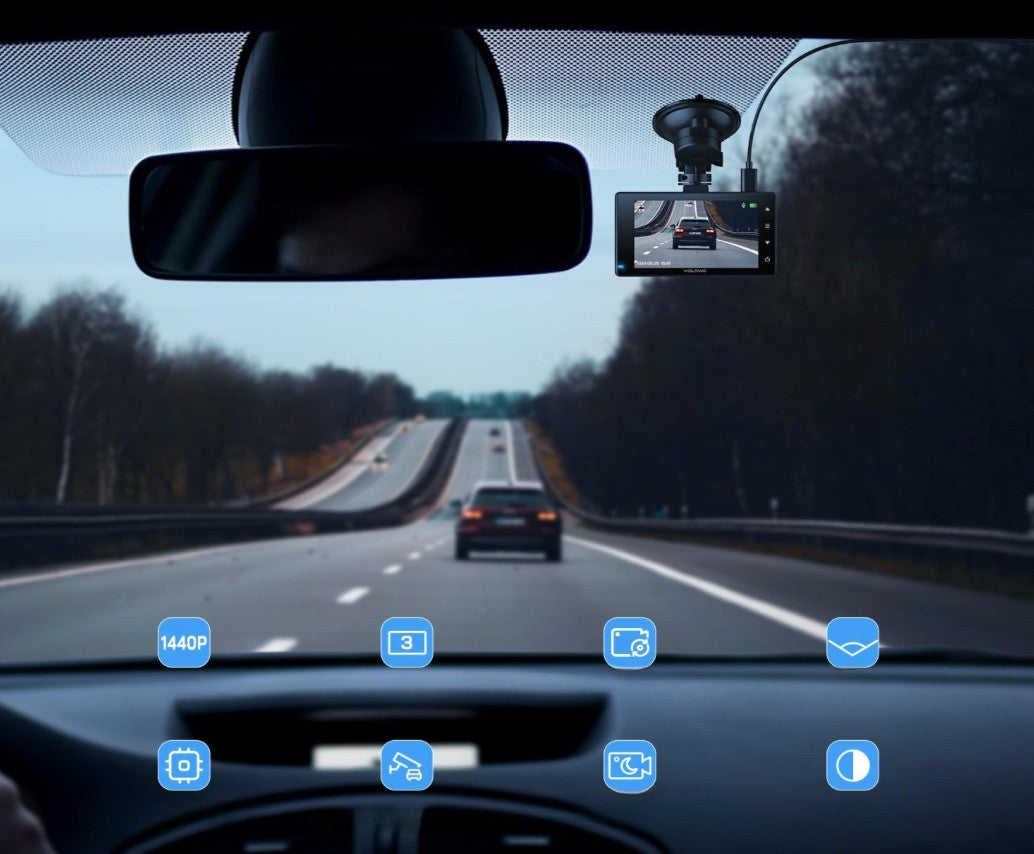 NEW WOLFANG Car Camera 2,5K+1080P Front Rear Ultra Night View 170° Brand no brand