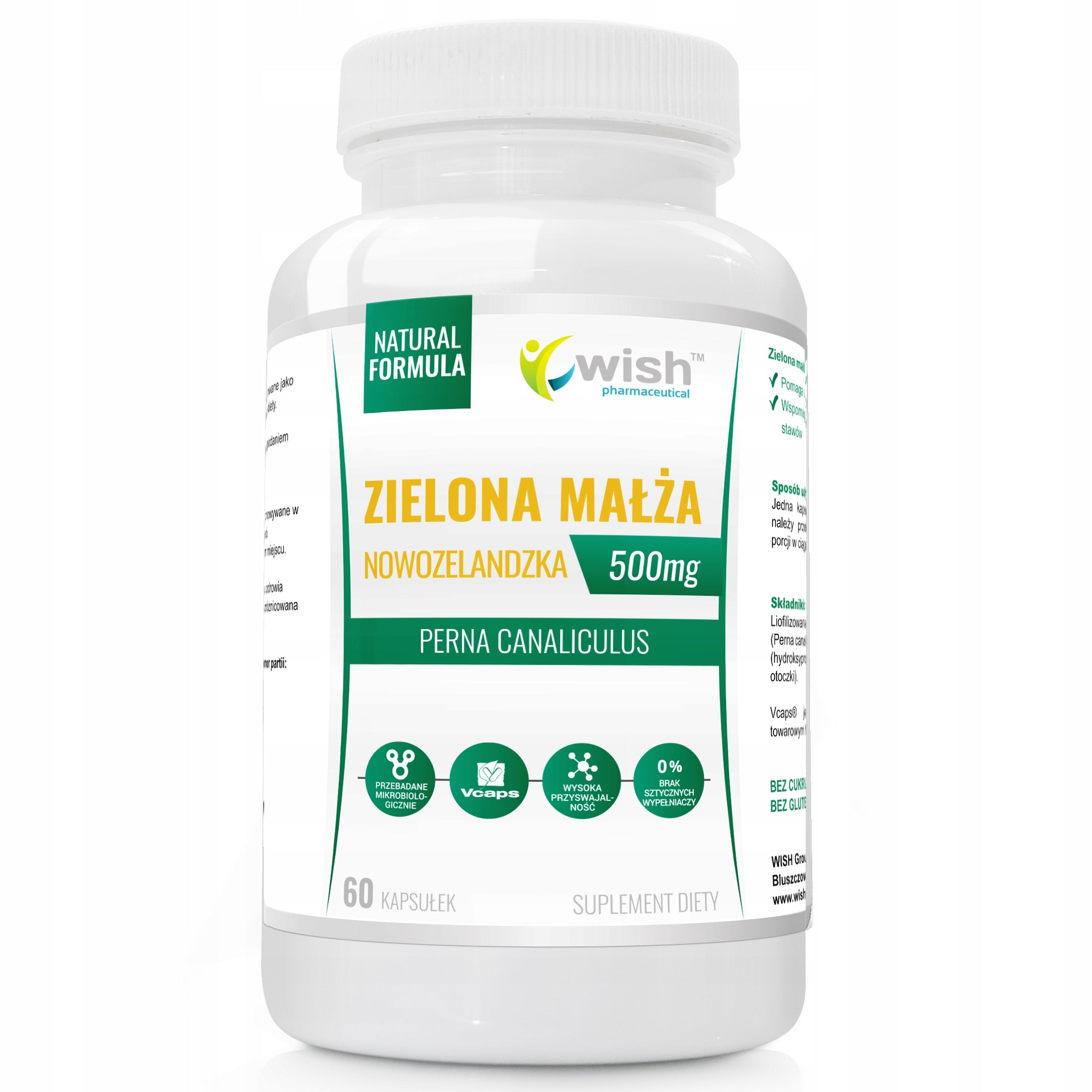 NEW ZEALAND GREEN CLAM 500mg JOINTS BONES 60ka